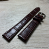 Ремешок на часы, 14 мм, коричневый croco