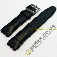 Ремешок для часов SWATCH 17 мм, чёрный 